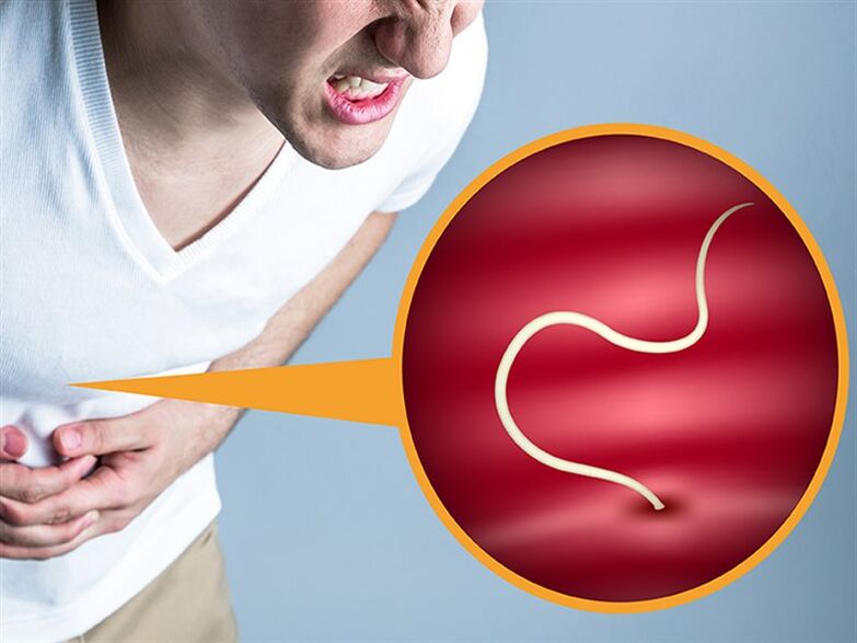 Anzeichen des Parasiten